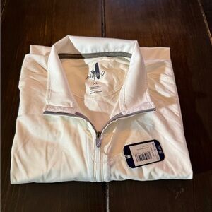 johnnie-O Classic White Men's Half-Zip Pullover